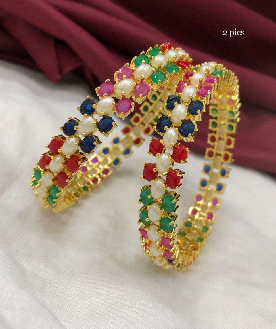 Stone Bangles - Multicolour